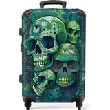 NoBoringSuitcases.com NoBoringSuitcases.com® Handgepäck, Hartschalenkoffer mit TSA Schloss, Trolley, Reisekoffer, Carry on, Rollkoffer, Klein oder Mittelgroß Grün