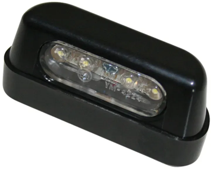 HIGHSIDER smart LED Kennzeichenbeleuchtung schwarz ABS Kunststoff (1Stk), schwarz