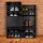 Relaxdays Schuhschrank 85 x 95 x 31,5 cm 12 Fächer schwarz