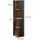Vicco Benno, 31,6 x 70,5 cm, Anthrazit-Eiche, 3 Ablagen,