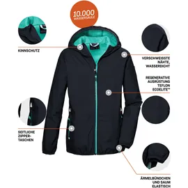 KILLTEC Regenjacke KOS 138 GRLS JCKT Blau 128