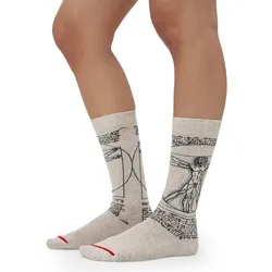 MuseARTa Unisex Socken Leonardo da Vinci - The Vitruvian Man