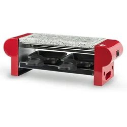 H.Koenig RP2 Raclette-Gerät / 2 Personen / mit Steingrill / 350 W / rot