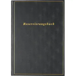 Rido Buchkalender Reservierung A4 1 Tag/Seite Balacron schwarz 2026