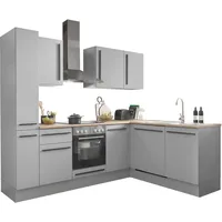 BASIC by Balculina Winkelküche Denver L-Form 250 cm grau