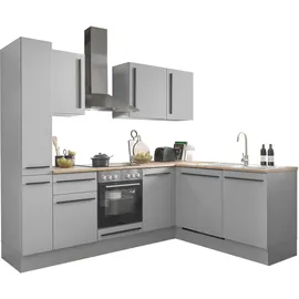 BASIC by Balculina Winkelküche Denver L-Form 250 cm grau