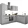BASIC by Balculina Winkelküche Denver L-Form 250 cm grau