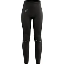 compressport Damen Winter Running Legging schwarz