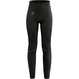 compressport Damen Winter Running Legging schwarz