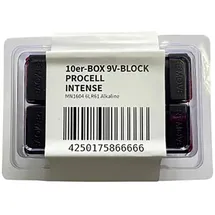 Procell E-Block 9V 9 V Block-Batterie Alkali-Mangan 628 mAh 9 V 10 St.