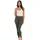 Magic Bodyfashion Leather Look Legging schmal Dunkelgrün XXL