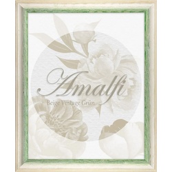 BIRAPA Einzelrahmen Bilderrahmen Amalfi, (1 Stück), 24×34 cm, Grün Weiß Vintage, Holz grün|weiß 24 cm x 34 cm