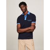 Tommy Hilfiger Poloshirt »MONOTYPE RINGER REG POLO«, Gr. M, Desert sky) , 22659564-M