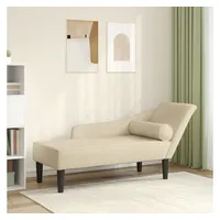 vidaXL Chaiselongue Loungesofa creme