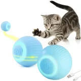 Sweetypet 2er-Set Akku-Katzenspielzeuge mit LED-Licht, blau
