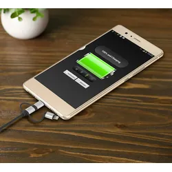 Renkforce USB-Kabel USB 2.0 USB-A Stecker, USB-C? Stecker, USB-Micro-B Stecker, Apple Lightning Stec