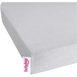 babybay Jersey Spannbetttuch Deluxe passend für Modell Boxspring XXL, zartgrau