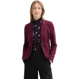 Damen Basic Ottoman Blazer mit Taschen 35796 Blackberry L