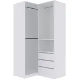 marmex möbel TRES Garderobenschrank 160x206x51 cm Weiß
