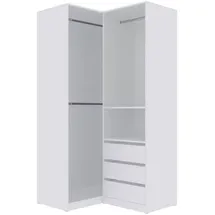 marmex möbel TRES Garderobenschrank 160x206x51 cm Weiß