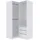 marmex möbel TRES Garderobenschrank 160x206x51 cm Weiß