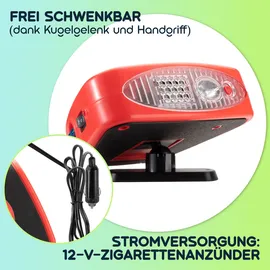 casativo mobil Heizlüfter 150 W Rot
