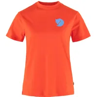 Fjällräven Fox Boxy Logo Tee W flame orange, (214)