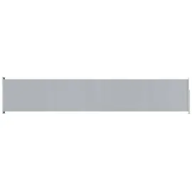 vidaXL Seitenmarkise Ausziehbar 117 x 600 cm Grau Polyester