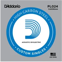 D'Addario PL024 Gitarren-Einzelsaite (für Akustik oder E-Gitarre) 0,060 cm