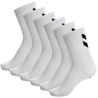 hummel Hmlchevron 6-pack Socks, Weiß, 12 EU