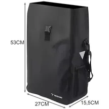 TRIZAND Redfink Fahrradtasche Gepäckträgertasche schwarz