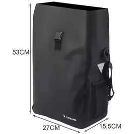 TRIZAND Redfink Fahrradtasche Gepäckträgertasche schwarz