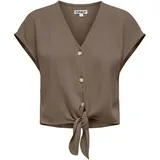Only Onlsiesta Ss Knot Lin Bl Shirt PNT Noos - M