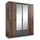 Pol-Power Drehtürenschrank Chicago 159 x 197 x 54 cm Braun