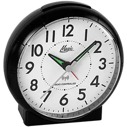 Funkwecker ATLANTA, schwarz, Wecker, Wecker, Beleuchtung, Weckwiederholung, Schlafzimmer