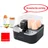 EMERIO EB-123177.1 6 Eier + Messbecher Schwarz