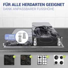 Wenko Herd-Abdeckplatte 2er Set grau