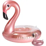Aufblasbarer Flamingo-Pool-Schwimmer, Flamingo, Getränkehalter-Set, elegant, Vin