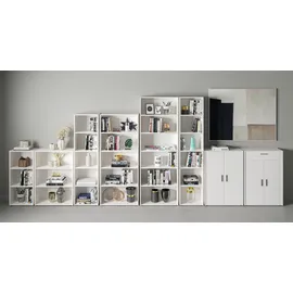 FMD Bücherregal Bitz 71,2 x 28 x 168,7 cm Weiß