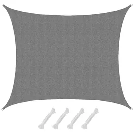 AMANKA UV Sonnensegel Wasserdurchlässig 6x5 - Rechteckig - Sonnenschutz Garten Terrasse