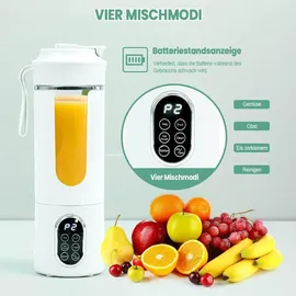 miuuipi Tragbarer Mixer Mini-Standmixer Smoothie-Maker