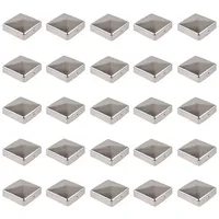Baumarktplus 25x Pfostenkappe Edelstahl Pyramide 7x7
