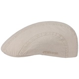 Stetson Flat Cap Madison Organic aus Bio-Baumwolle beige|braun 61/XL