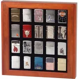 Original Zippo Feuerzeug Sammlervitrine Rosenholz