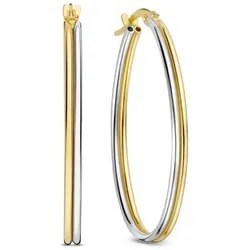 Isabel Bernard Creolen Rivoli Flori - 585 gold 14 Karat Gold, Silber Damen 