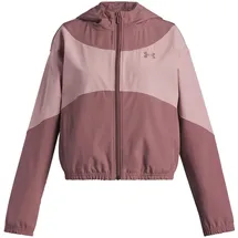 Under Armour Rival Woven HD Jacket maroon mist XS