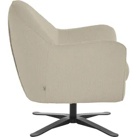 Andas Drehsessel »Stavre, Loungesessel mit Drehfunktion« in moderner Optik, mit elegantem Drehfuß beige