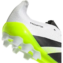 adidas Predator League 2G/3G AG Herren Cloud White/Core Black/Lucid Lemon 43 1/3