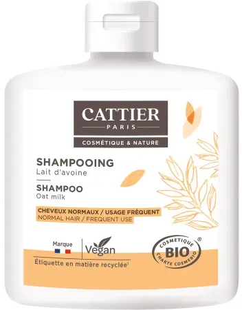 Cattier Hafermilch Shampoo Häufige Anwendung Bio Flasche 250ml