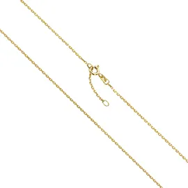 VIVANCE Collierkettchen 333 Gold Ankerkette 4-kantig gelb